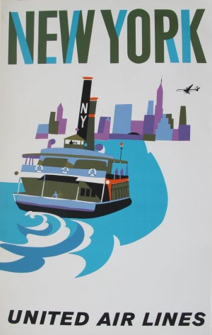 United Airlines Poster for New York